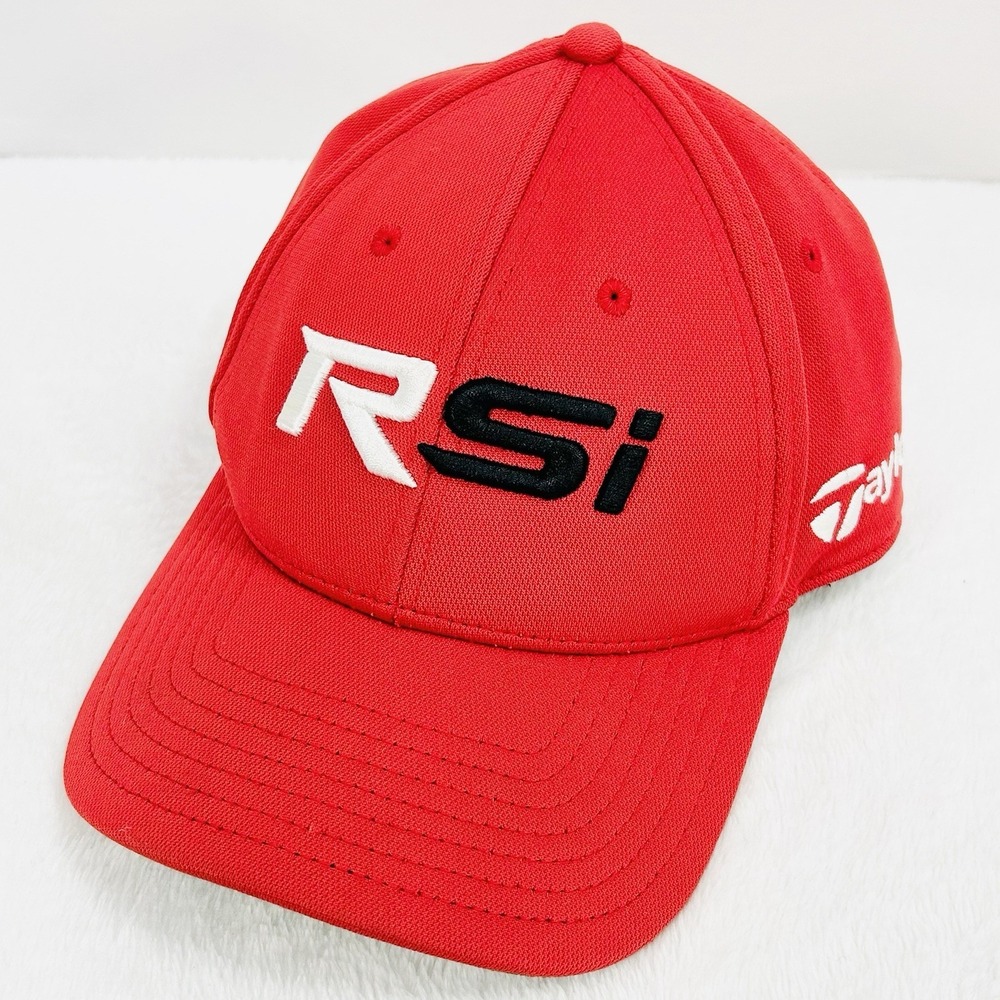 TaylorMade RSi‎ Golf Sports Hat Cap Adjustable Strapback Red Outdoors Casual